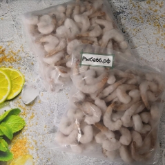 Тигровые креветки, минимум льда, Индия очищенные с хвостиками 1 кг 26-30шт