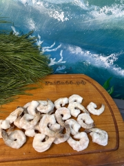 АКЦИЯ Тигровые креветки, 7% льда, Индия очищенные с хвостиками 1 кг 30/40 размер ЦЕНА за 1 кг